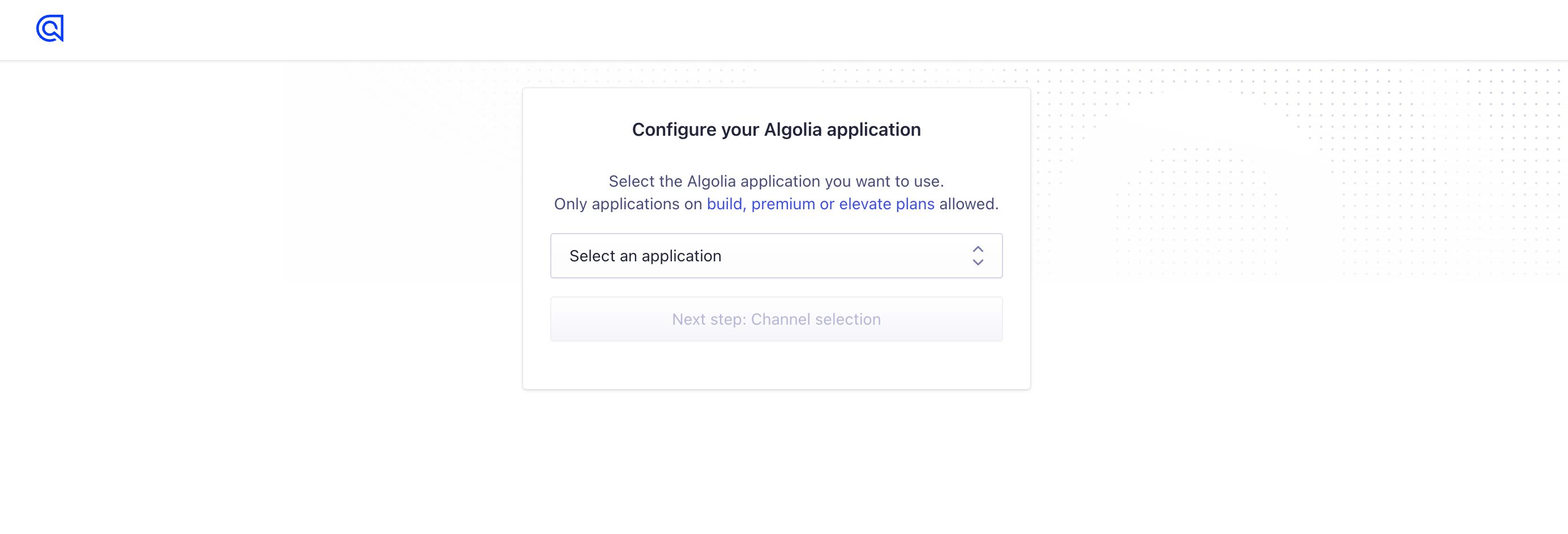 Algolia for BigCommerce app selection