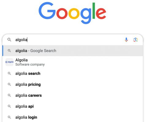 Google's search interface